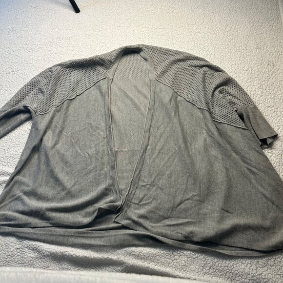 Apt. 9 Womens Gray Acrylic Open Cardigan 1X - Picture 1 of 6